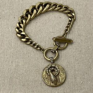 Vintage gold chain bracelet